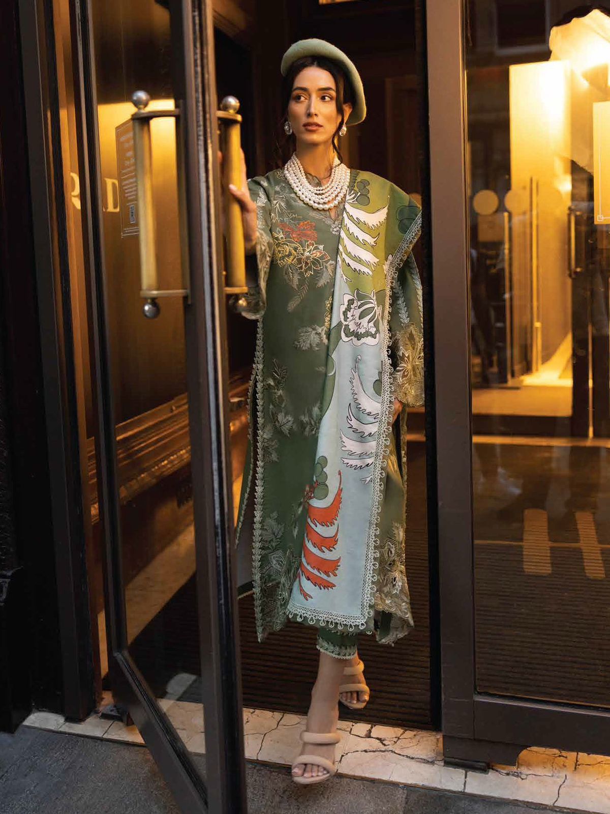 Dhanak unstitched 3 piece dress