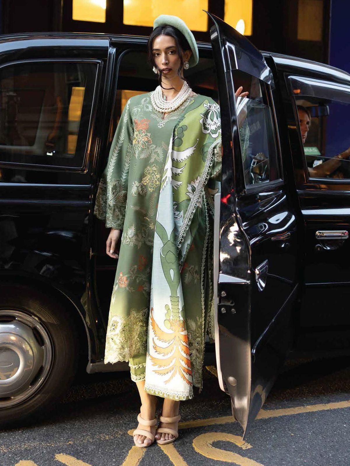 Dhanak unstitched 3 piece dress