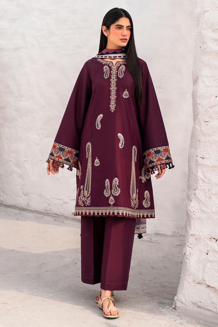 Dhank unstitched 3 piece dress